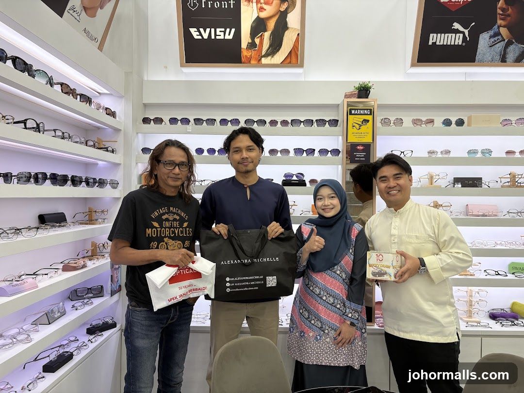 People in an optical shop