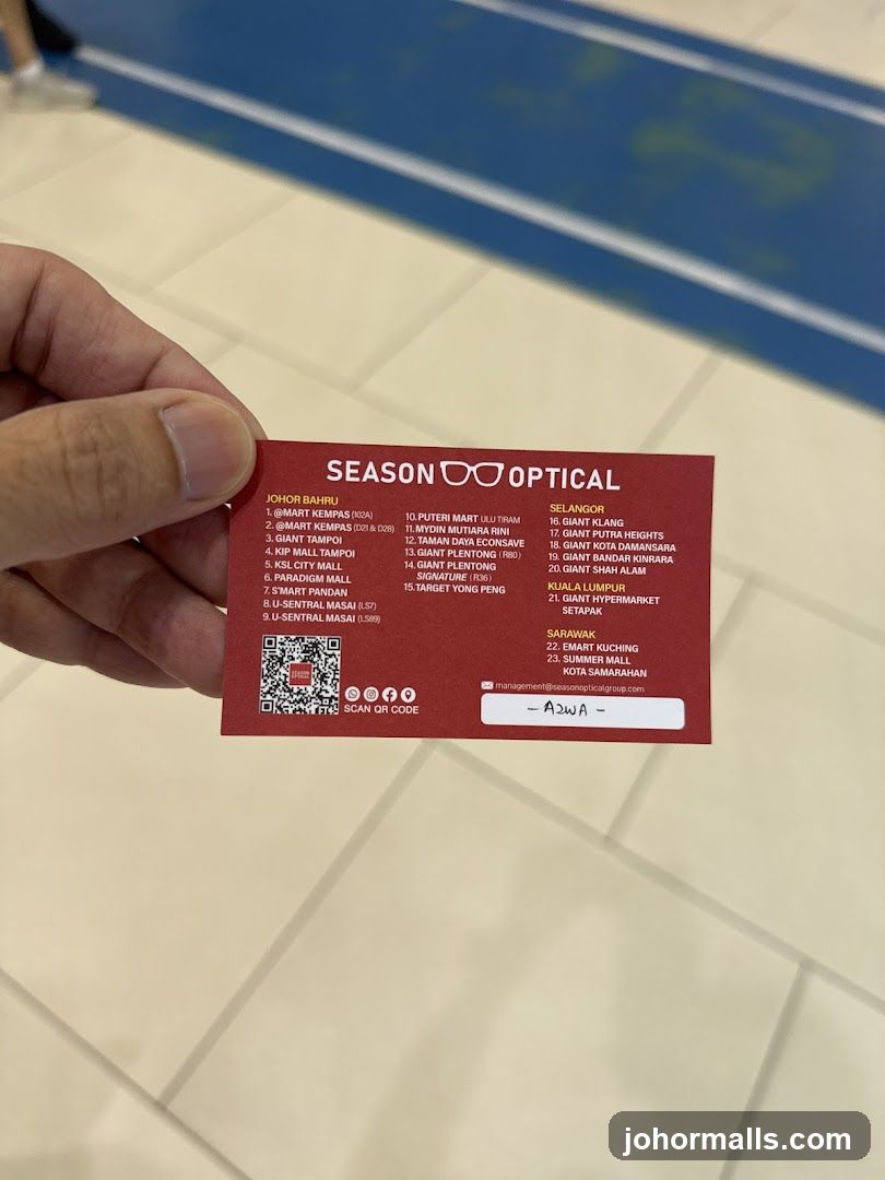 Season Optical Business Card