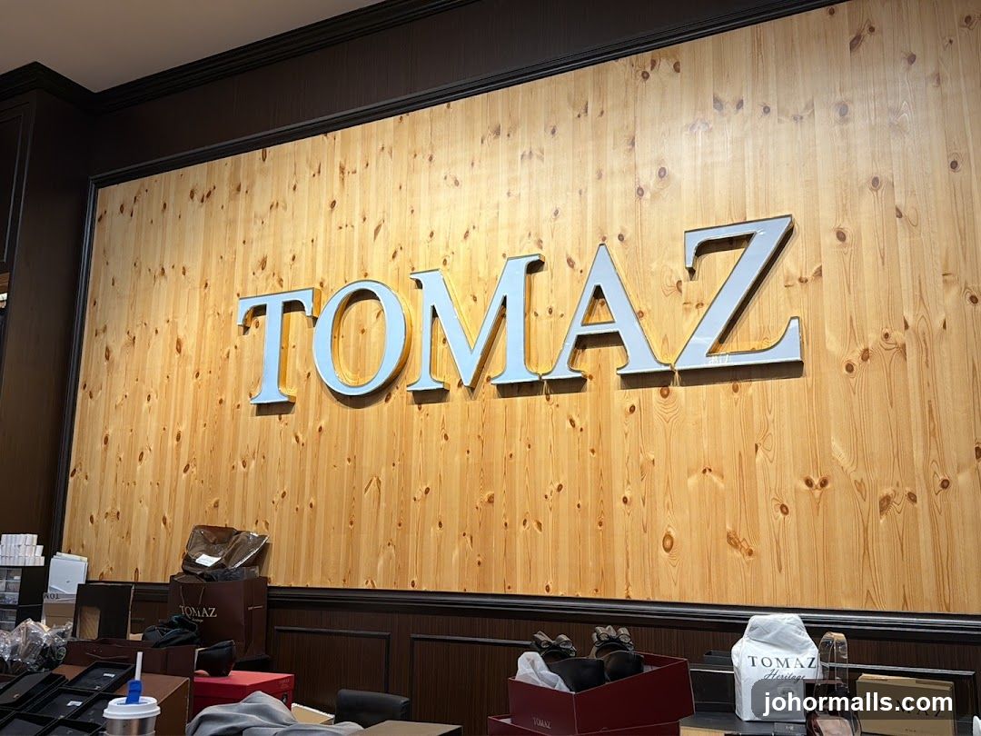 TOMAZ Logo on Wood Panel Wall