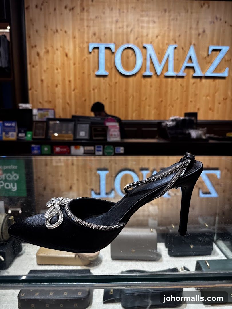 Black Embellished Heel