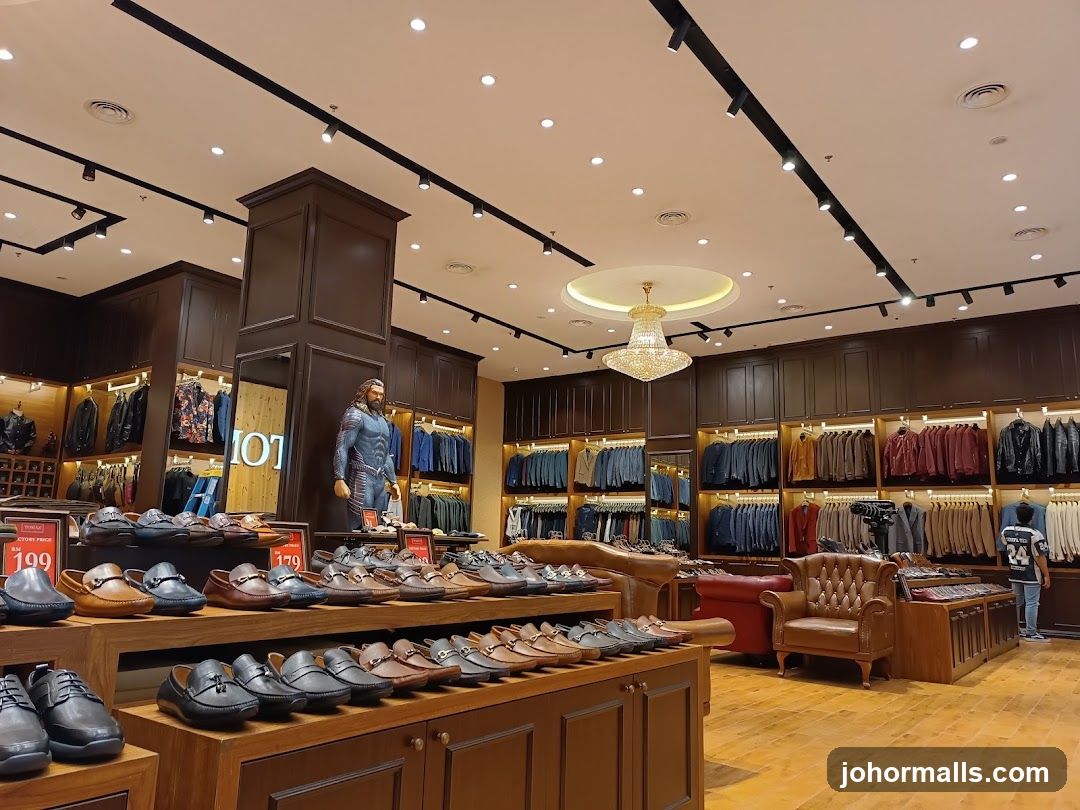 Men's Clothing and Shoe Store Interior