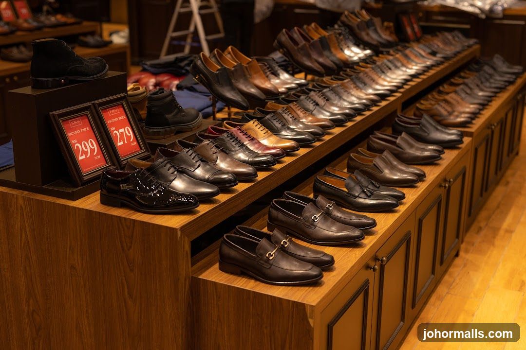 Men's Dress Shoes Display