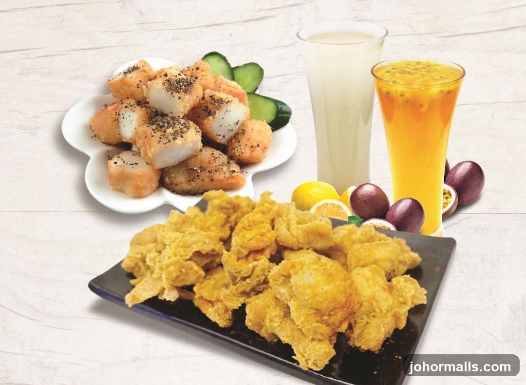 Fried Chicken and Drinks
