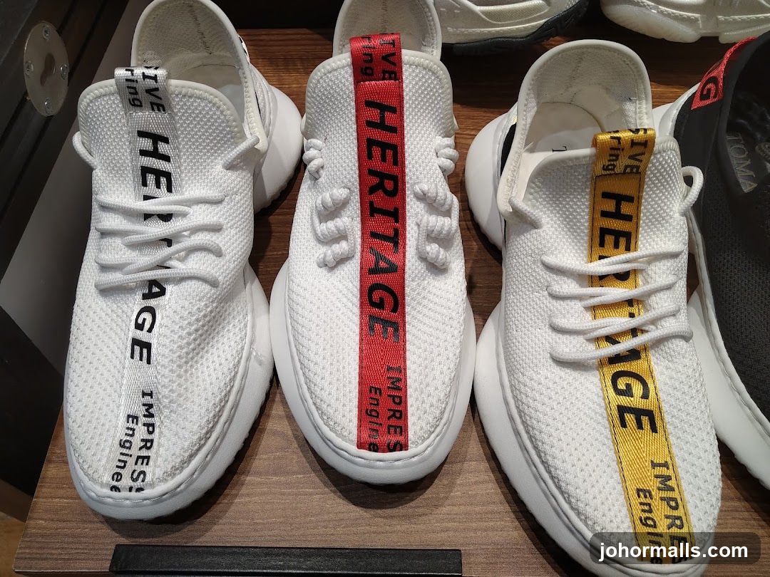 White Sneakers with Colored Straps