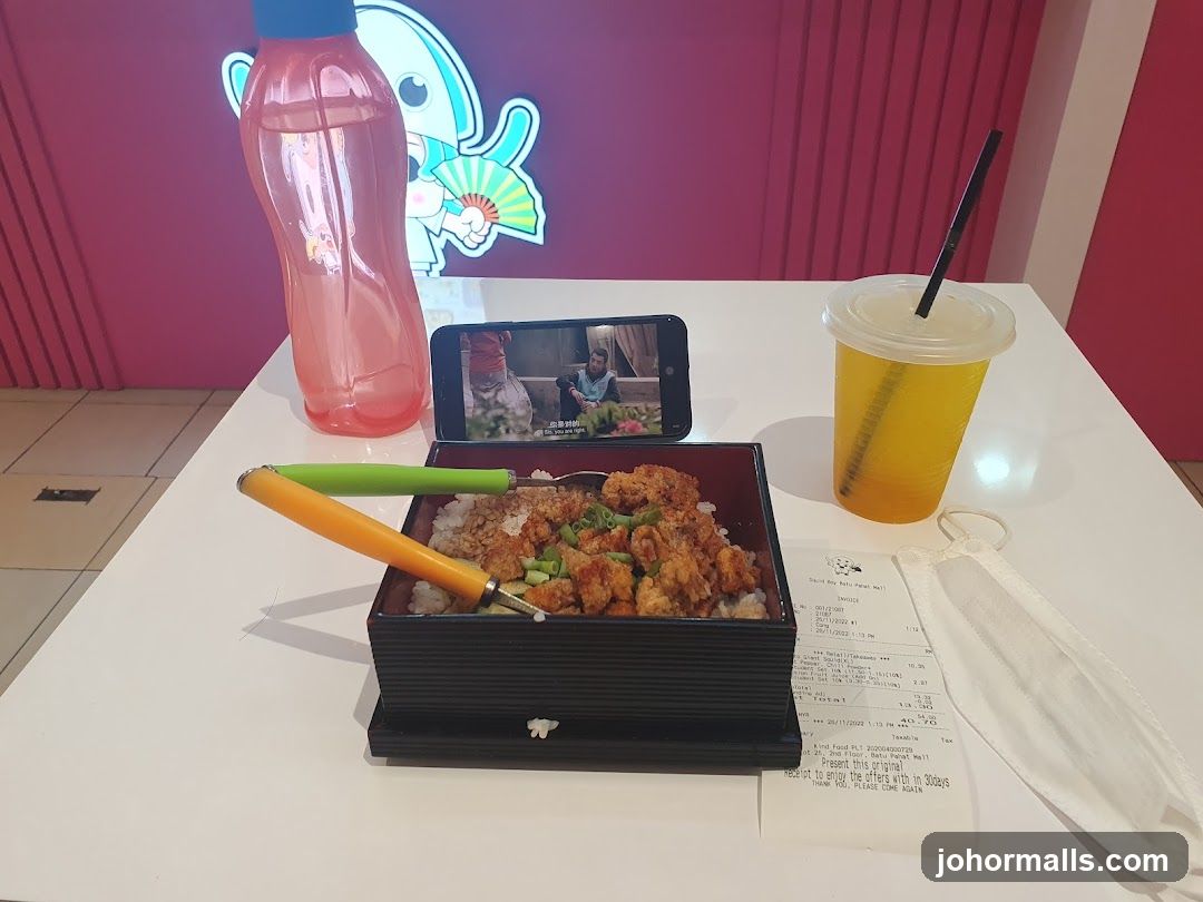 Meal with Drink and Receipt