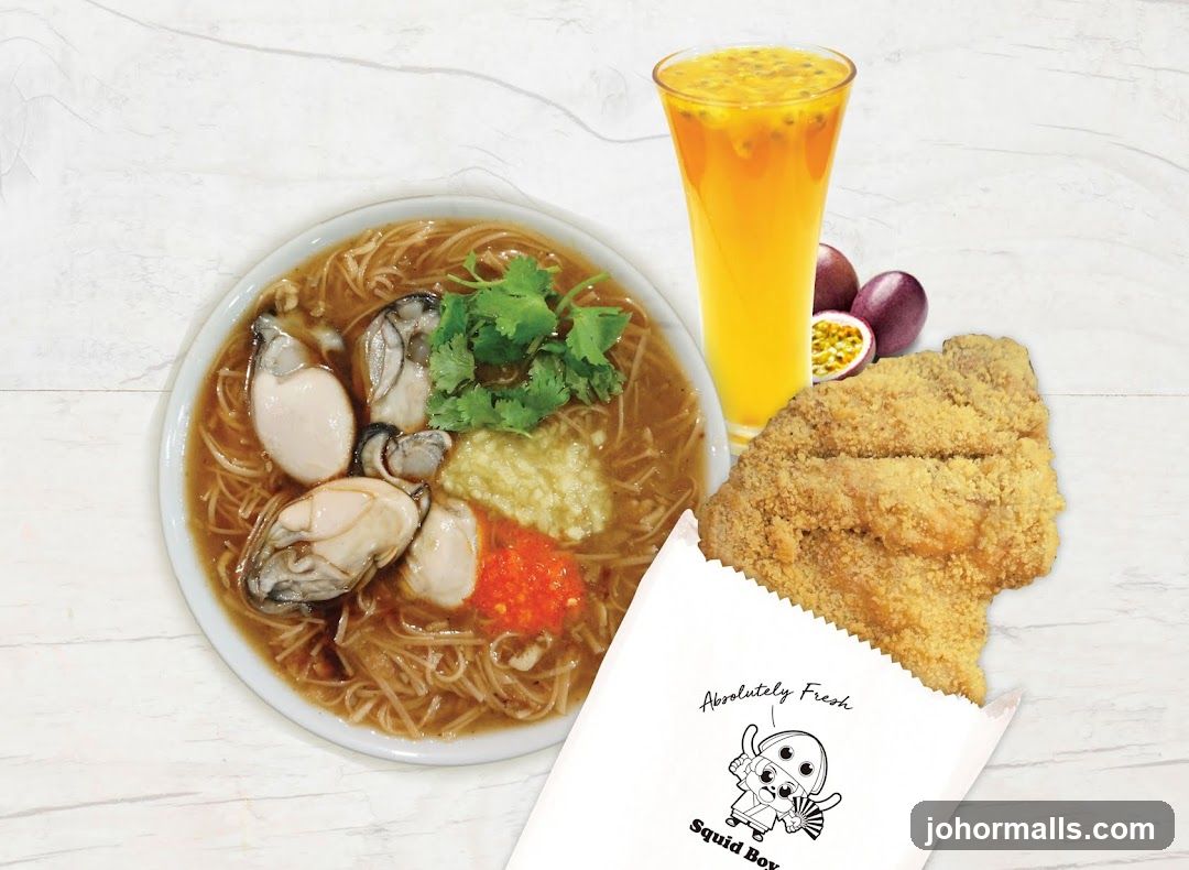 Oyster Mee Sua and Fried Chicken