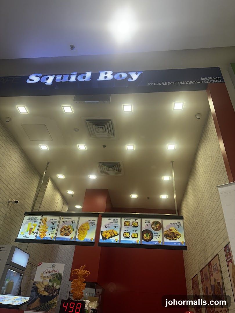Squid Boy Menu