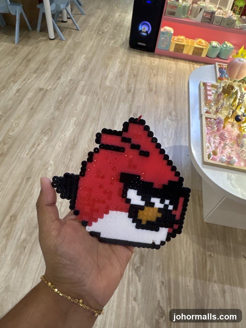 Perler bead Angry Bird decoration