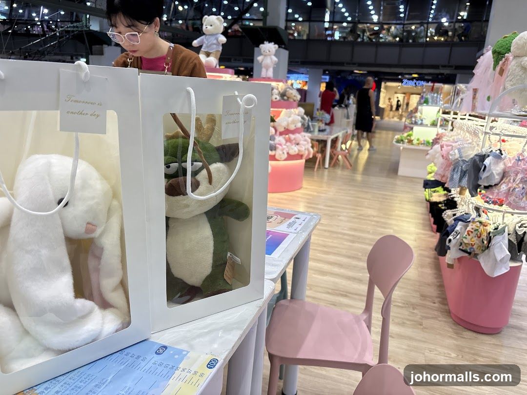 Plush Toys and Clothing Display