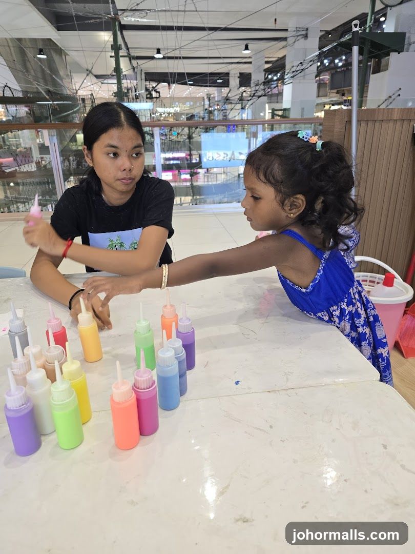 Children painting