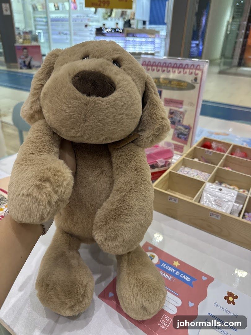 Plush Dog Toy with ID Card
