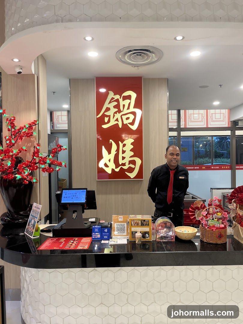 Restaurant Counter with Staff