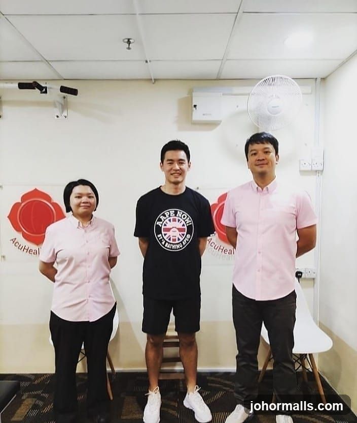 Three people posing for a photo
