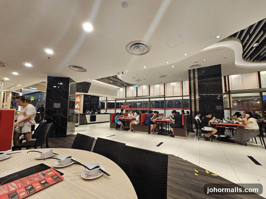Restaurant Interior with Diners