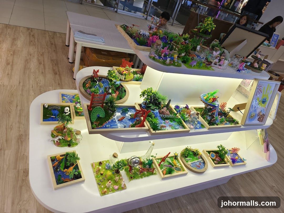 Display of Miniature Dioramas
