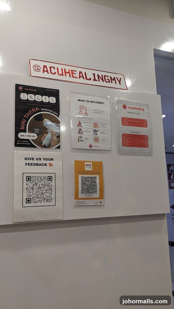 AcuHealing Information Display