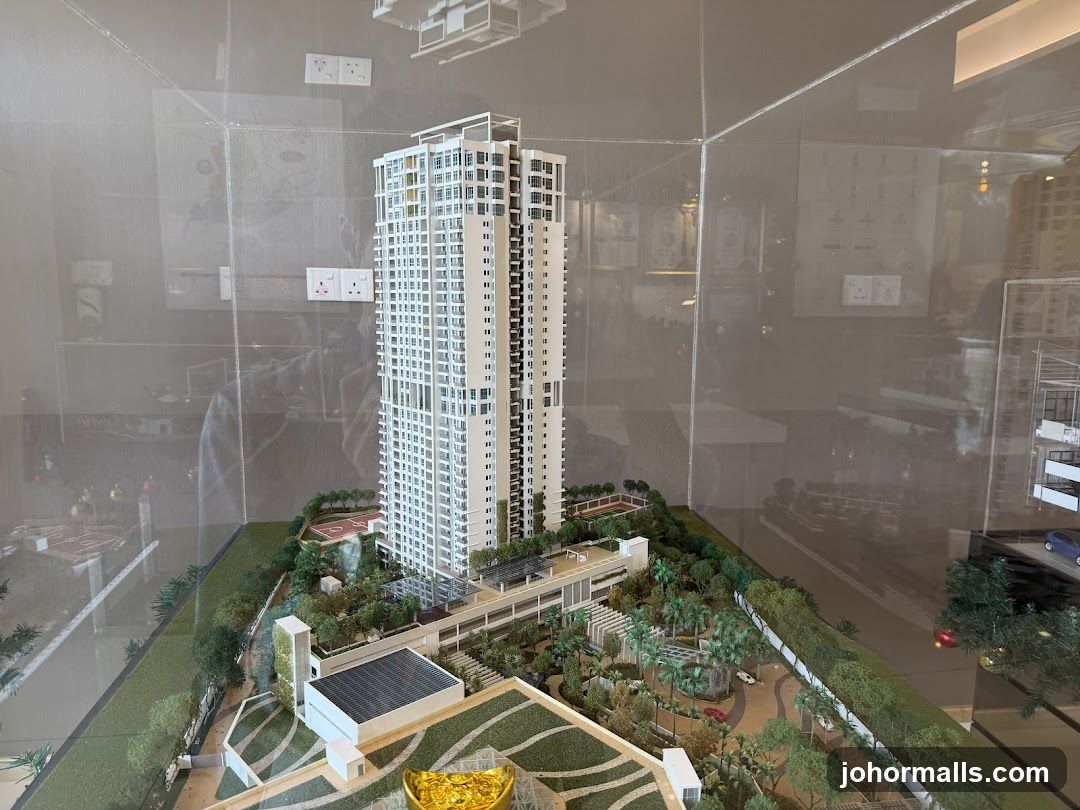 Architectural Model of a High-Rise Building