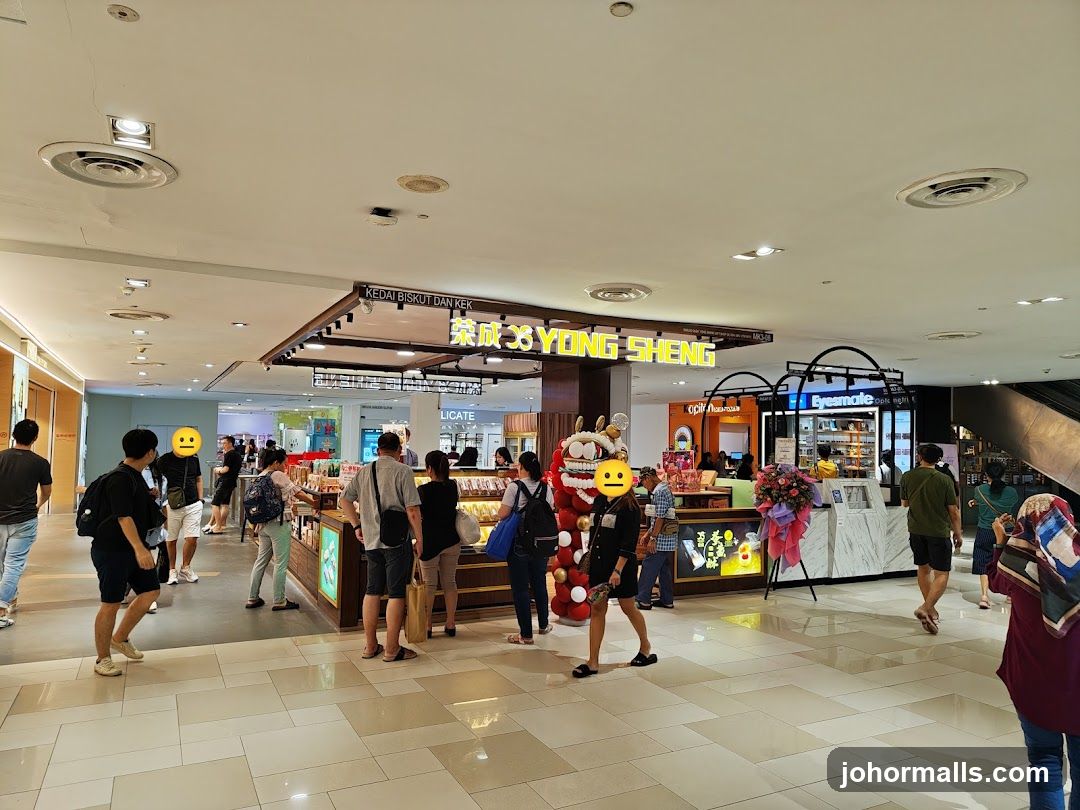 People shopping at a mall