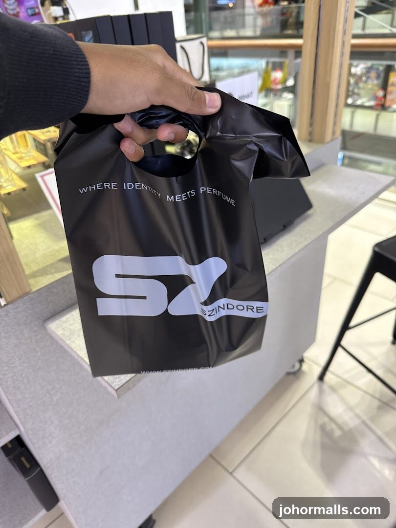 Black Shopping Bag with Logo