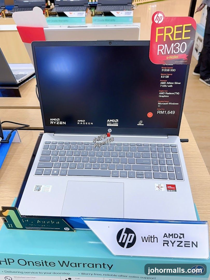 HP Laptop with AMD Ryzen Processor