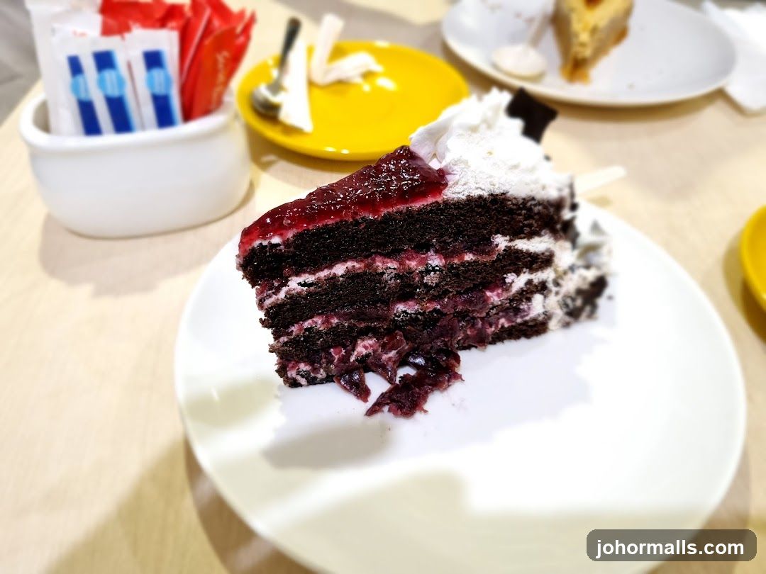 Chocolate cake with berry filling