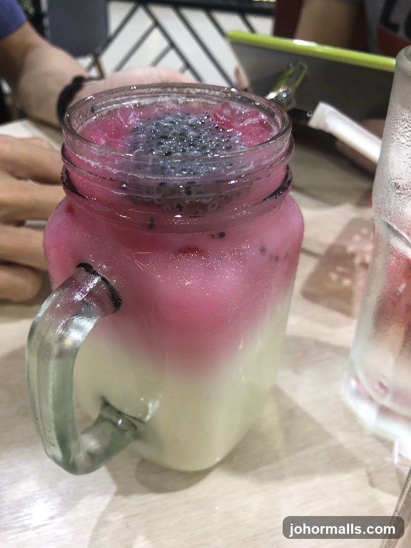 Layered Drink with Seeds