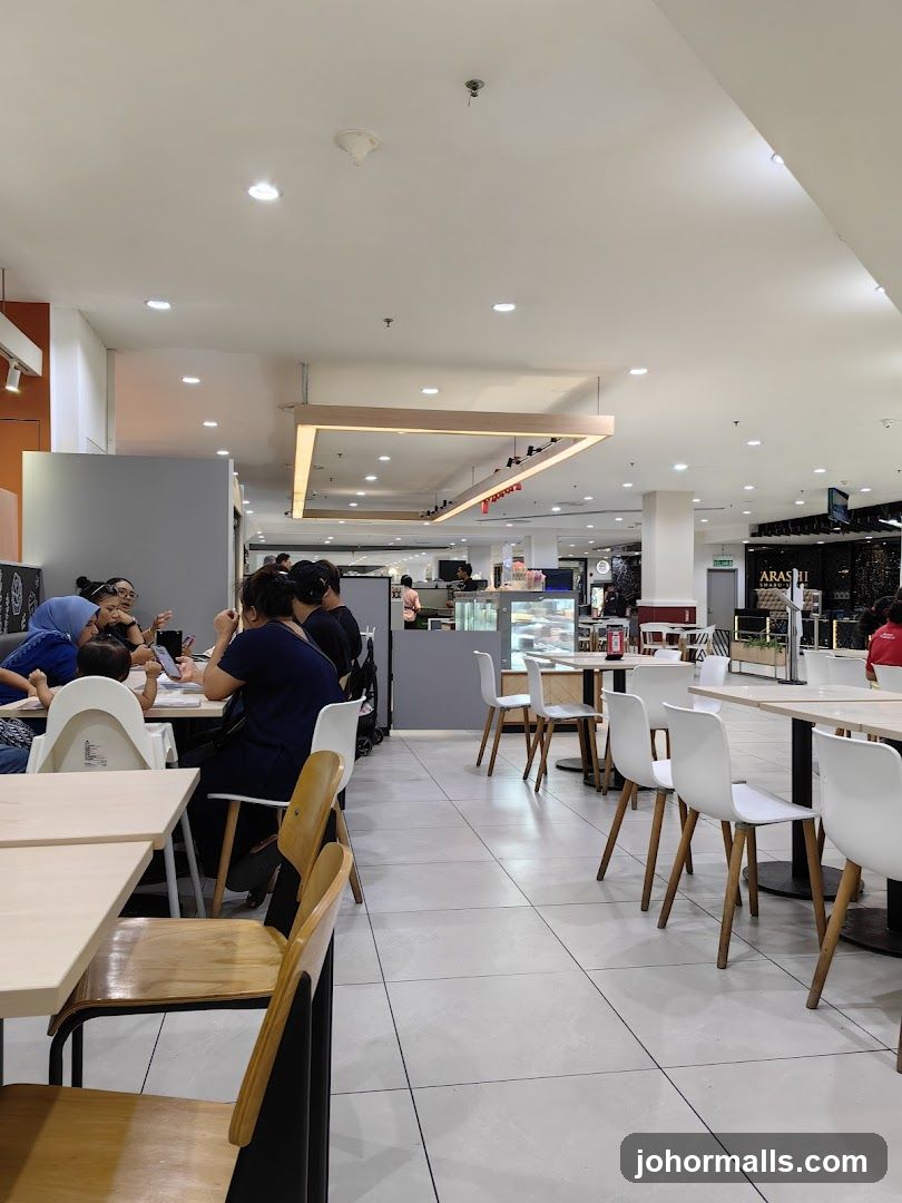 Cafe Interior with Patrons