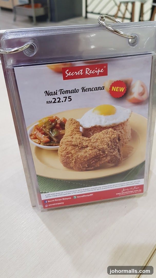 Secret Recipe Menu