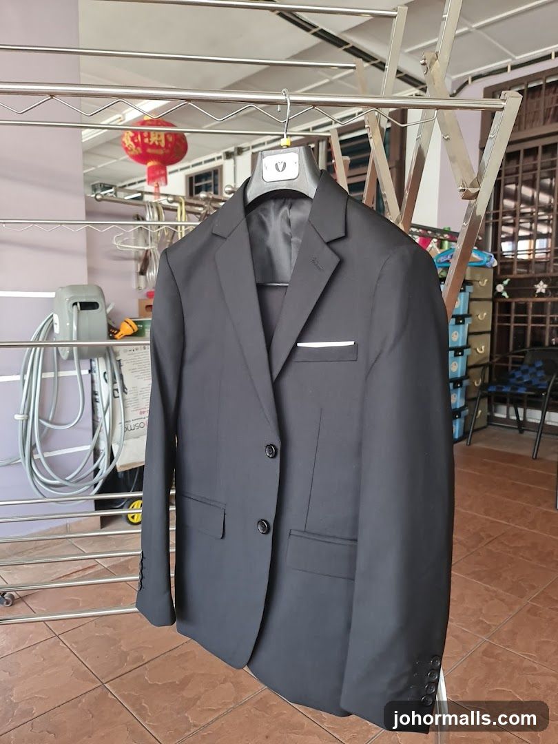 Black Suit Jacket Hanging