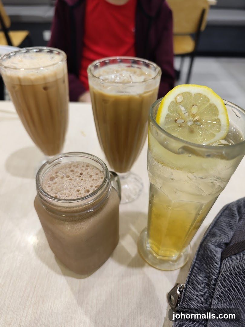 Four Drinks on a Table