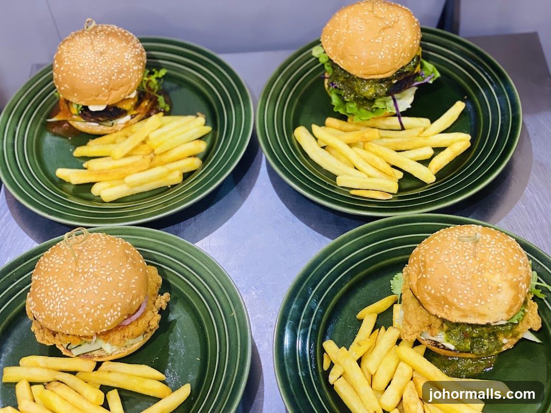 Four Burgers and Fries