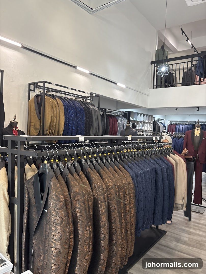 Men's Suits Display