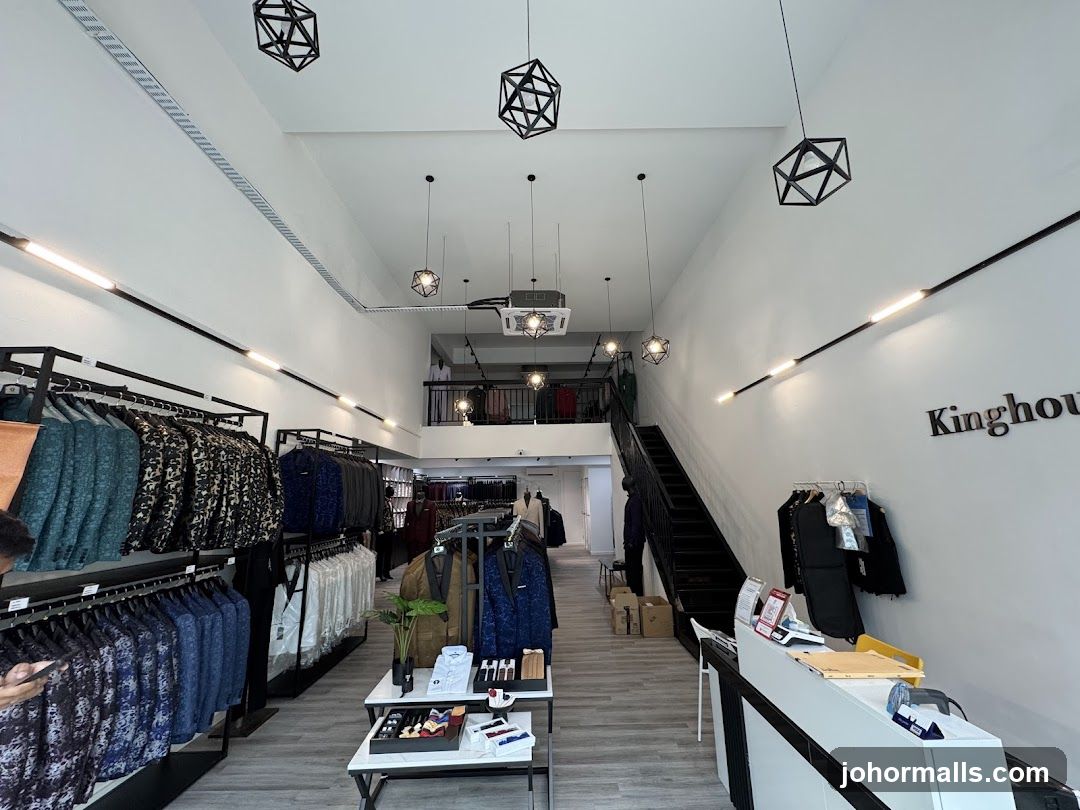 Interior of a clothing store