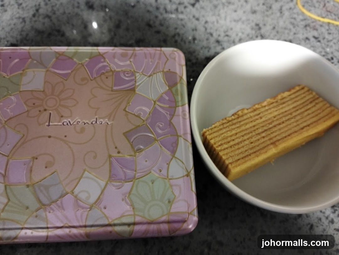 Lavender Cake Slice