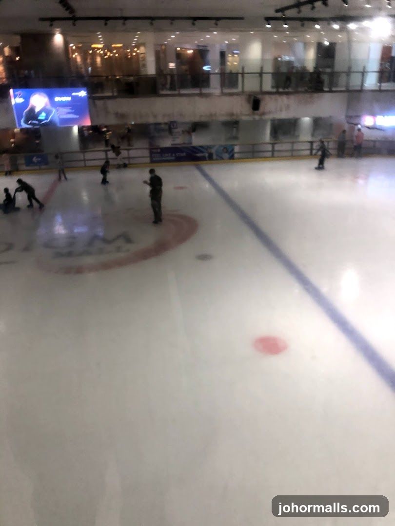 Ice Skating Rink in a Mall