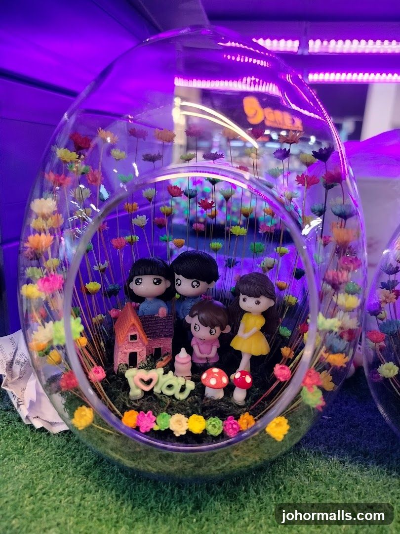 Decorative Terrarium with Figurines