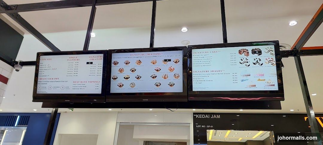 Ice Cream Menu