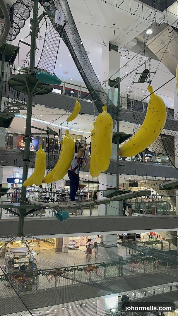 Indoor Adventure Park with Banana Decorations