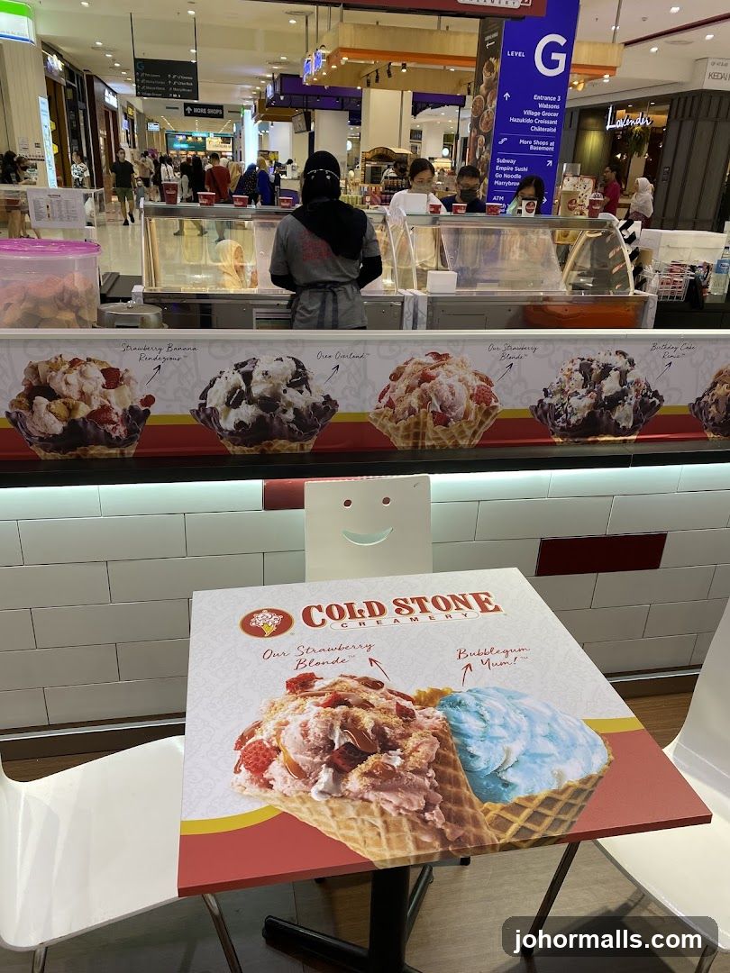 Cold Stone Creamery Table Display
