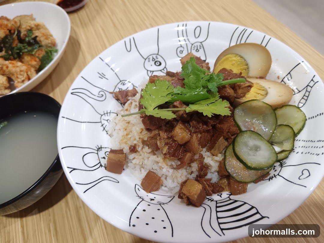 Braised Pork Rice with Sides