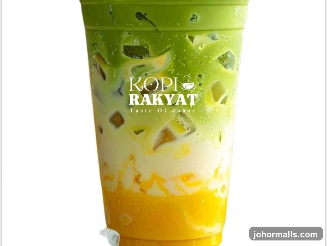 Matcha and Mango Drink
