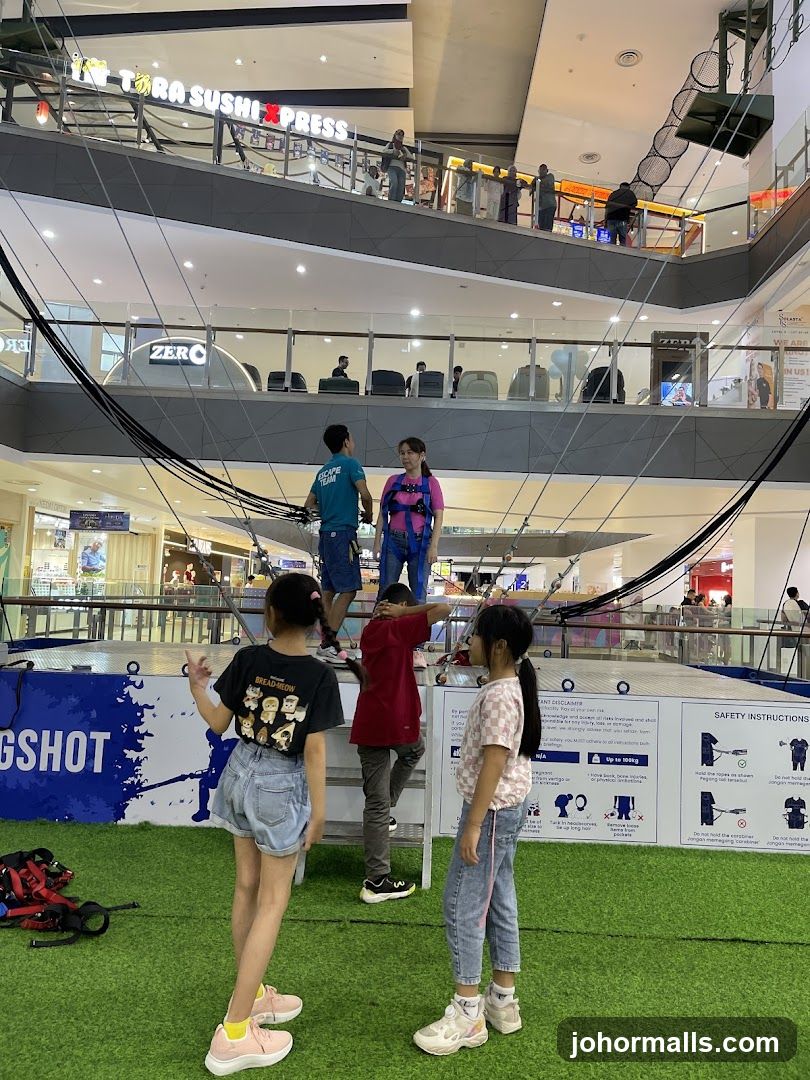 Children at an indoor amusement park