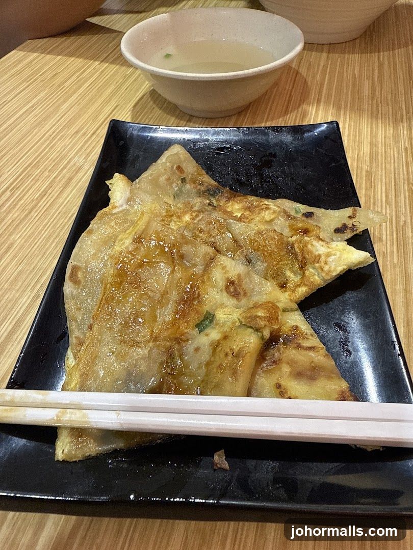 Scallion Pancake with Soup
