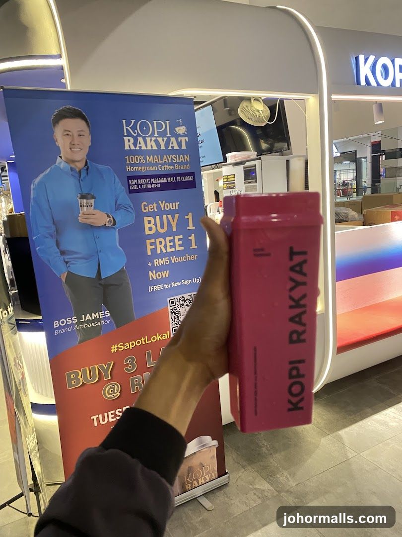Kopi Rakyat promotional display