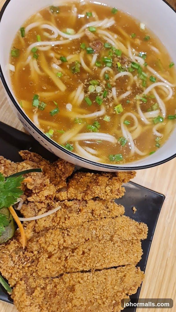 Noodle Soup and Fried Cutlet