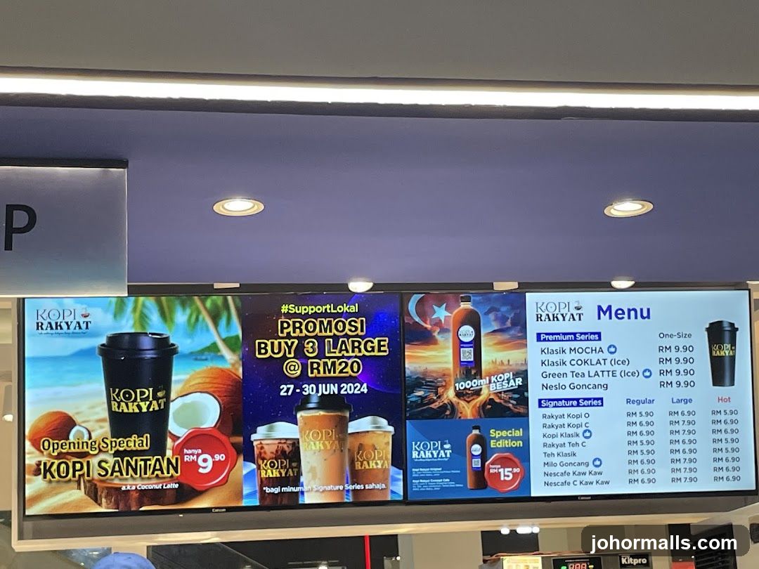 Kopi Rakyat Menu