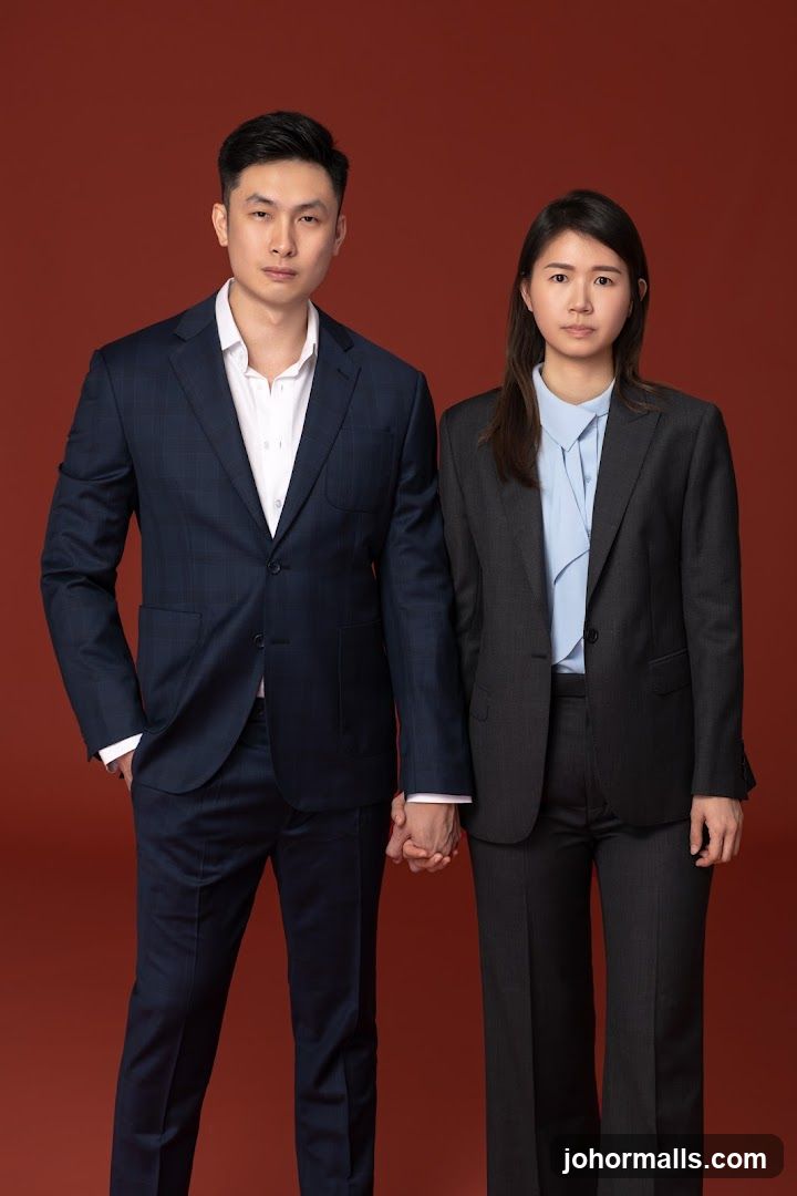 Couple in Business Attire