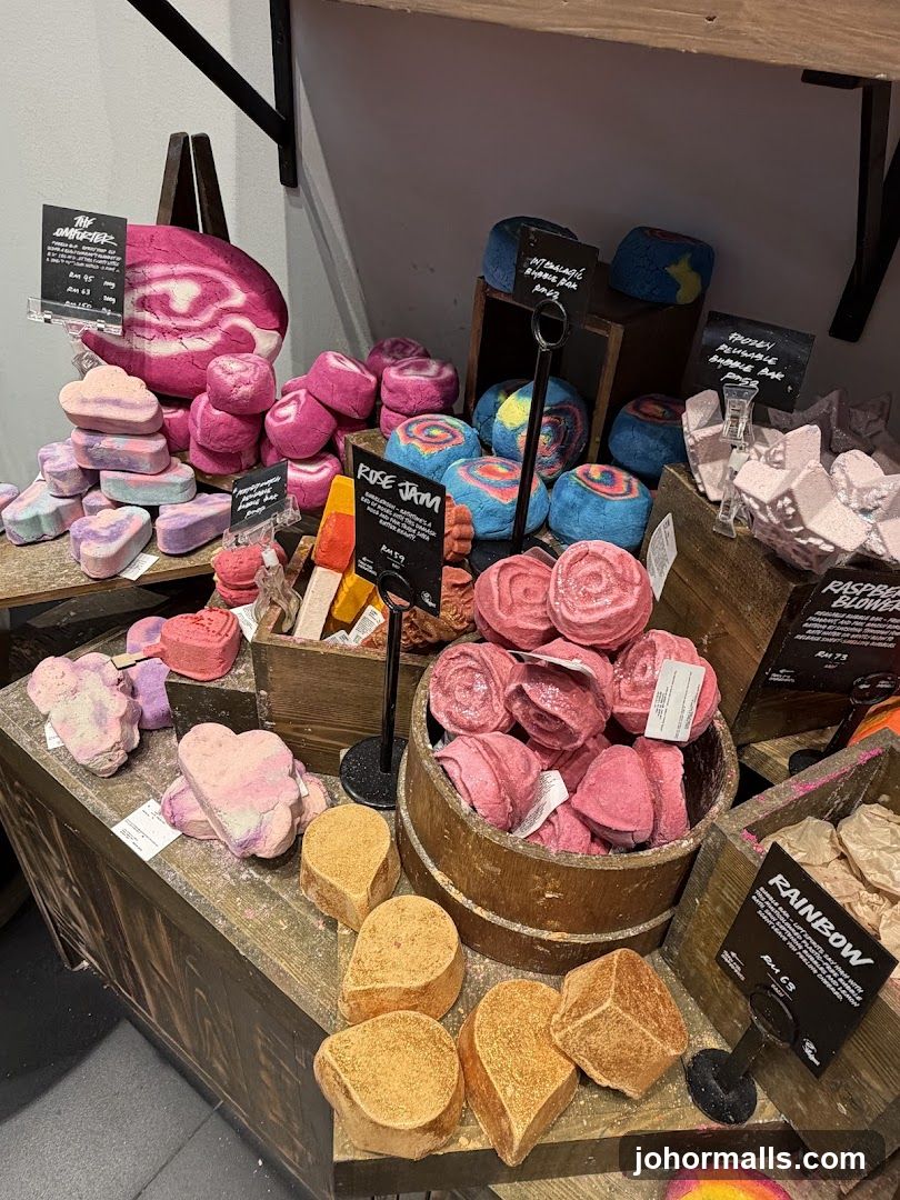 Bath Bombs and Soaps Display