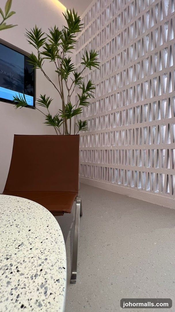 Modern Interior with Plant and Chair
