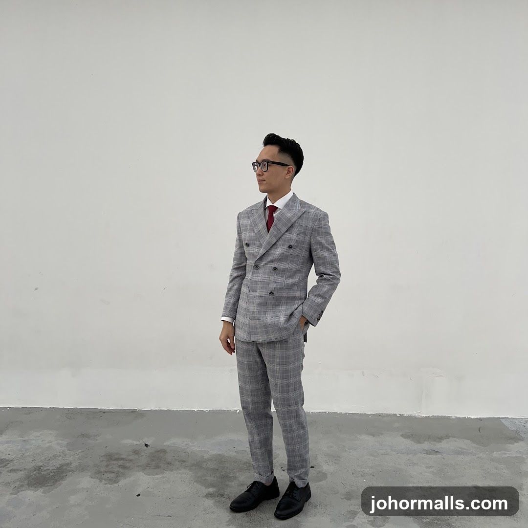 Man in a Plaid Suit
